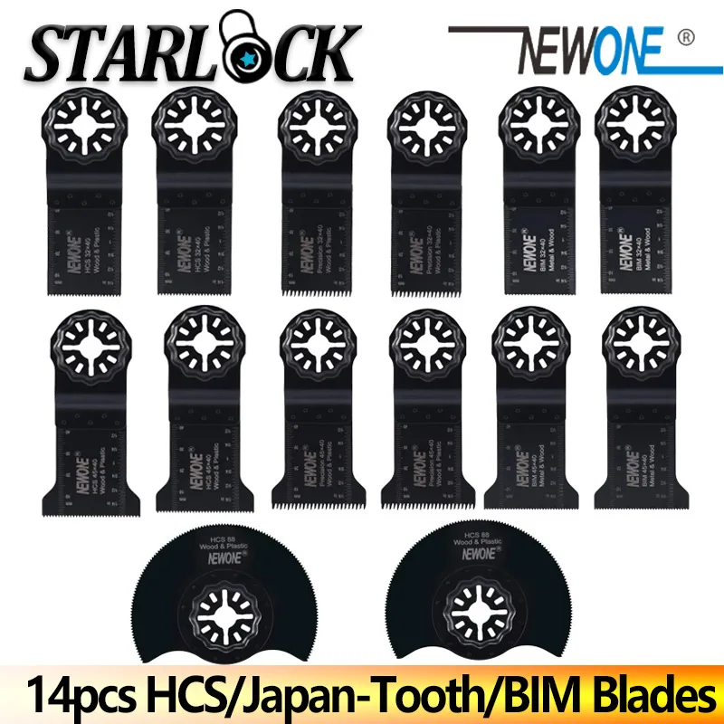 14 шт. Осциллирующие лезвия для пилы Starlock HCS/Japan teeth/Bi-metal /HSS | Инструменты