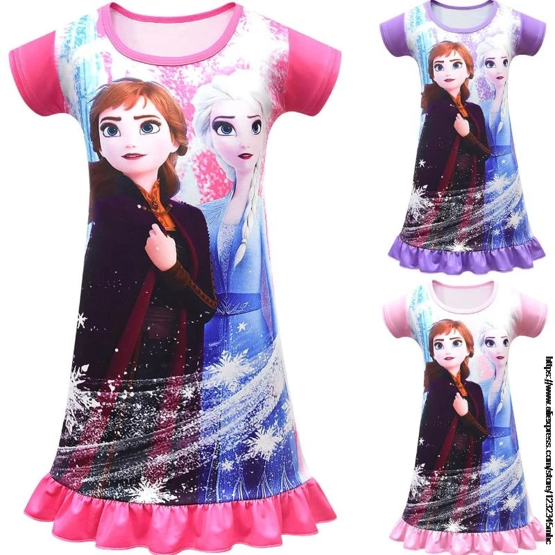Disney New Fashion Baby Girls Clothes Cartoon Frozen Nightdress Ruffle Short Sleeve Princess Dress Kids Girls Pajamas Nightgowns
Disney New Fashion Baby Girls Clothes Cartoon Frozen Nightdress Ruffle Short Sleeve Princess Dress Kids Girls Pajamas Nightgowns