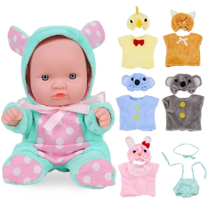 8 дюймовая Кукла Reborn Baby Doll силиконовые куклы игрушки для детей в зеленой одежде