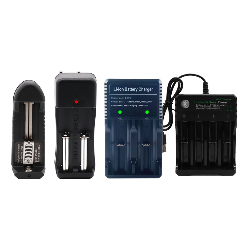 3.7V 18650 Charger Li-ion battery USB independent charging portable electronic cigarette 18350 16340 14500 charger | Электроника