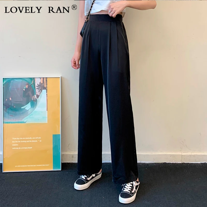 Solid Women's wide Leg Draping Suit Pants High Waist Folds 2021 Summer Casual Trousers Female Lady Thin Straight Wild Trousers
Solid Women's wide Leg Draping Suit Pants High Waist Folds 2021 Summer Casual Trousers Female Lady Thin Straight Wild Trousers