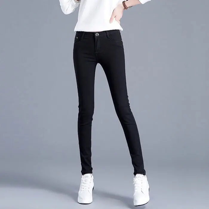 Female Jeans Femme Trousers White High Waist Jeans Women Spring Jeans Woman Skinny Slim Ol Office Lady Denim Pencil Pants
Female Jeans Femme Trousers White High Waist Jeans Women Spring Jeans Woman Skinny Slim Ol Office Lady Denim Pencil Pants