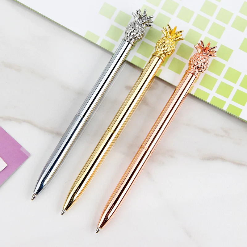 Pineapple metal ball point pen, Korean version, creative stationery, ball point pen, hot cake for sale
Pineapple metal ball point pen, Korean version, creative stationery, ball point pen, hot cake for sale