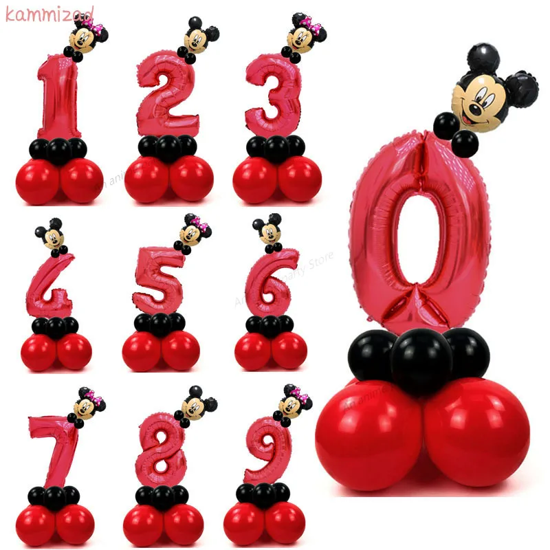 Воздушный шар Микки Маус Disney Минни украшения для вечерние дома цифры гид подарок