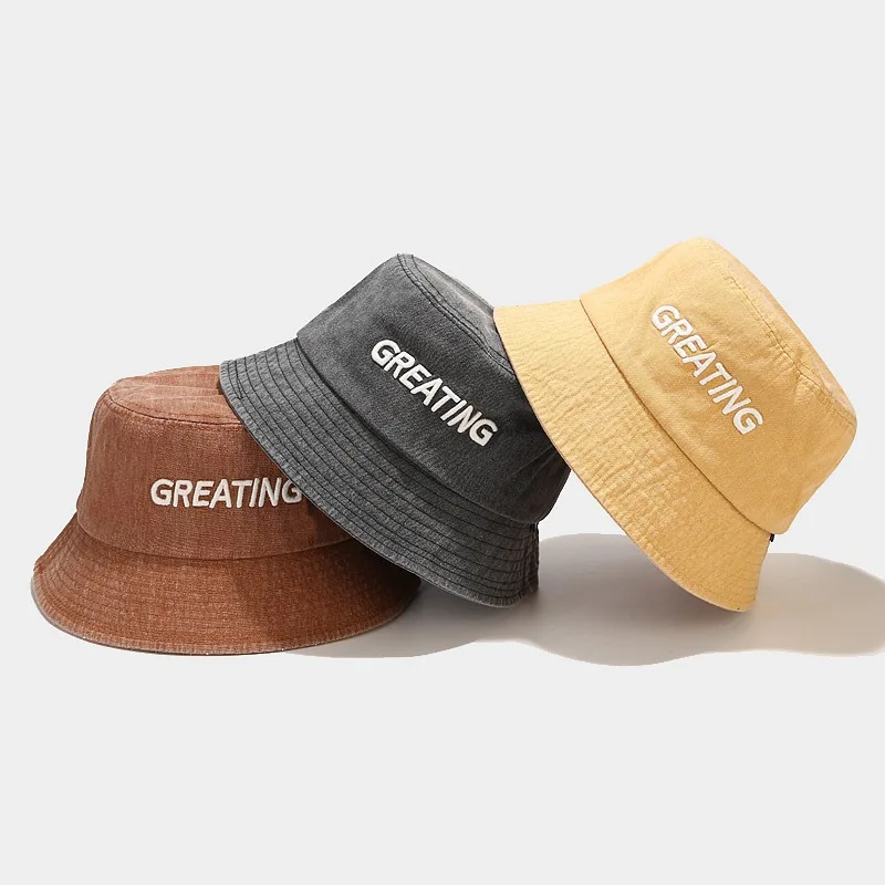 New Fisherman Hat Retro Women's Bucket Hat Summer Beach Headdress Sun Protection Hat Sunscreen GREATING Letter Panama Bob Cap
New Fisherman Hat Retro Women's Bucket Hat Summer Beach Headdress Sun Protection Hat Sunscreen GREATING Letter Panama Bob Cap