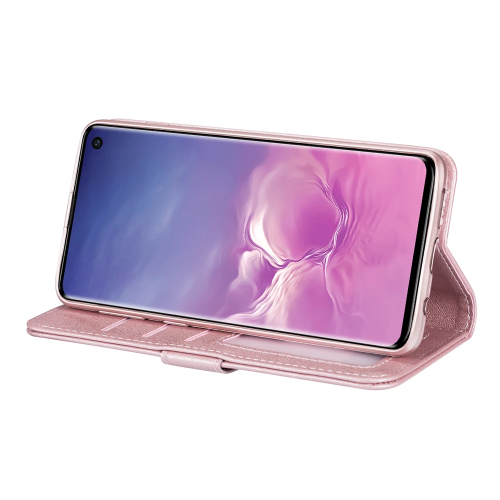 Мягкий чехол кошелек с откидной крышкой для Samsung Galaxy S20 Ultra M10 Note8 Note9 тонкий из