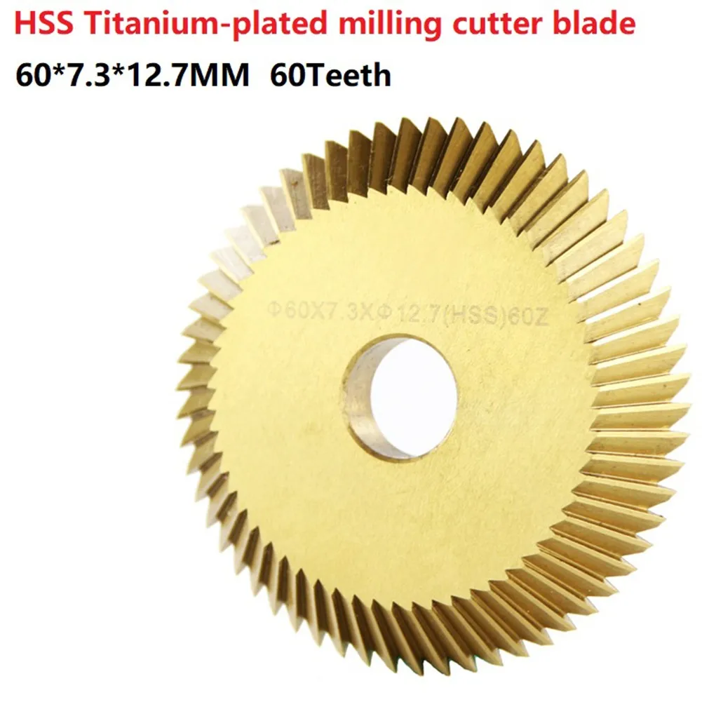 Saw Blade 60x7.3x12.7mm HSS 60T Teeth For Horizontal Key Cutting Machine Cutter Titanium Coated Machine Saw Blade Locksmith Tool
Saw Blade 60x7.3x12.7mm HSS 60T Teeth For Horizontal Key Cutting Machine Cutter Titanium Coated Machine Saw Blade Locksmith Tool