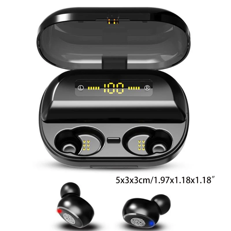 TWS Bluetooth Earphone 5.0 IPX7 Waterproof Wireless Earphones Touch Control
TWS Bluetooth Earphone 5.0 IPX7 Waterproof Wireless Earphones Touch Control