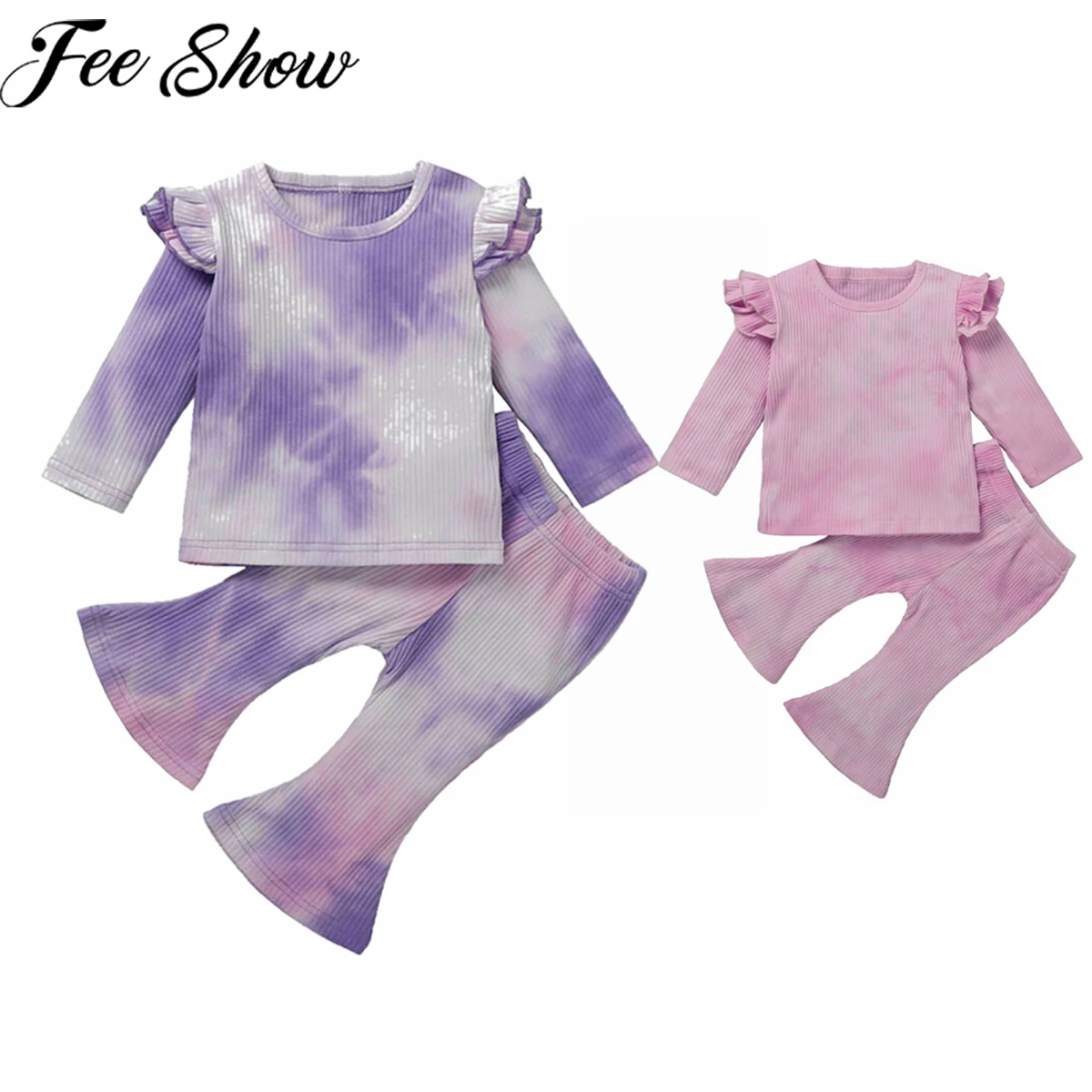 Весенняя одежда для детей, расклешенные брюки, топы с длинным рукавом резинки для девочек, трикотажные комплекты в рубчик, футболка с оборко...
Весенняя одежда для детей, расклешенные брюки, топы с длинным рукавом резинки для девочек, трикотажные комплекты в рубчик, футболка с оборко...