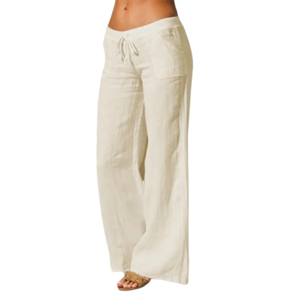 Summer Pants for Women Solid Cotton Linen Elastic Waist Loose Pants Women Clothing Wide Leg Long Casual Pants
Summer Pants for Women Solid Cotton Linen Elastic Waist Loose Pants Women Clothing Wide Leg Long Casual Pants