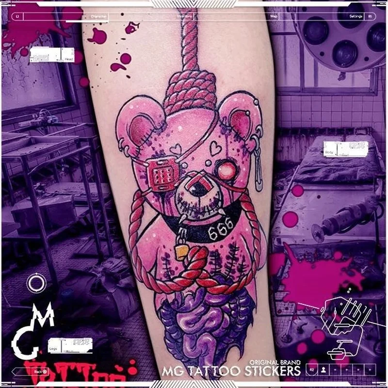 1/2/4/6 Pieces Japanese Dark Evil Pink Bear Cartoon Flower Arm Waterproof Temporary Tattoo Sticker 
1/2/4/6 Pieces Japanese Dark Evil Pink Bear Cartoon Flower Arm Waterproof Temporary Tattoo Sticker