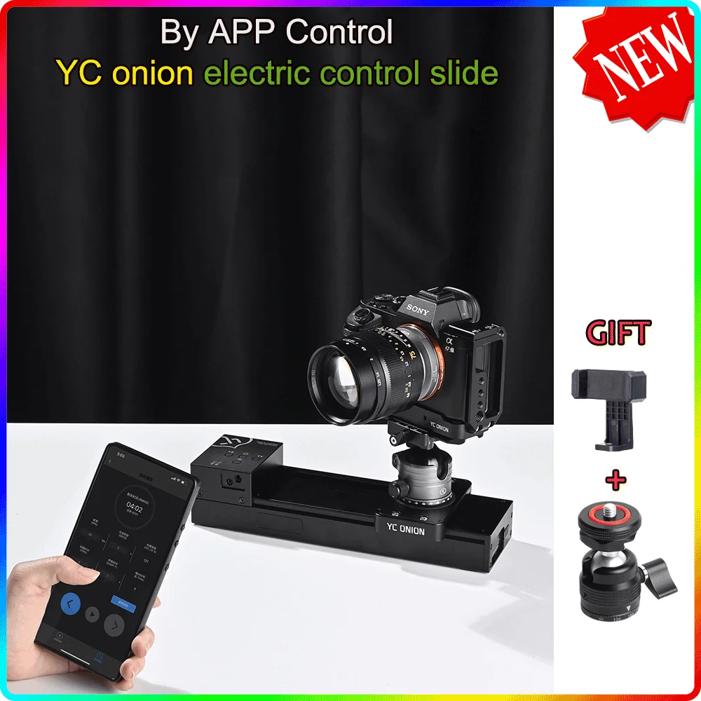 YC Onion SE Motorized controlled camera slide App Control in Aluminum alloy with Super Silent Moto Micro-shift macro photography
YC Onion SE Motorized controlled camera slide App Control in Aluminum alloy with Super Silent Moto Micro-shift macro photography