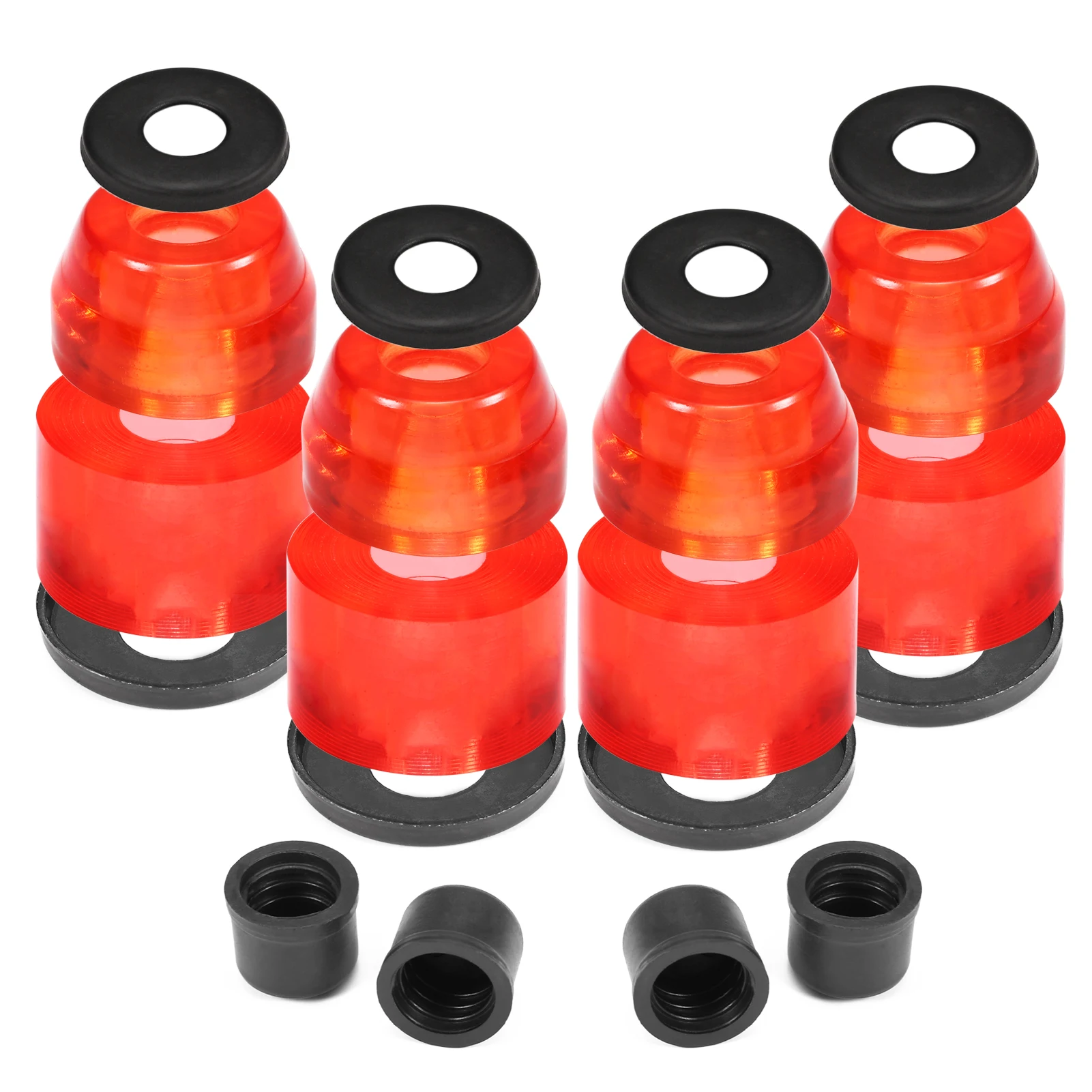 Skateboard Bushings Longboard Truck Rebuild Kit Bushings Washers Pivot Cups for 2 Trucks
Skateboard Bushings Longboard Truck Rebuild Kit Bushings Washers Pivot Cups for 2 Trucks