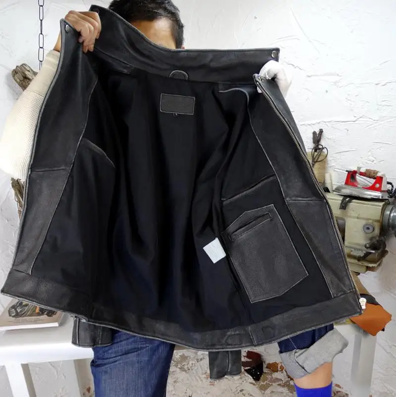 JCHB 2021 Motorcycle Leather Jacket Men Spring 100% Real Cowhide Coat Vintage Mens Leather Jackets Chaqueta Cuero Hombre Pph394
JCHB 2021 Motorcycle Leather Jacket Men Spring 100% Real Cowhide Coat Vintage Mens Leather Jackets Chaqueta Cuero Hombre Pph394