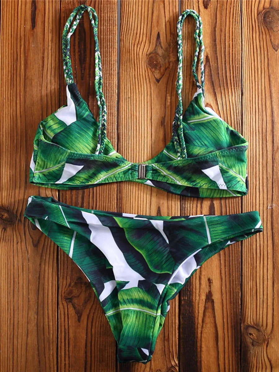 Boho Women Swimwear Sexy Mini Micro Bikini Plant Printed Push Up Bathing Suit Beachwear Swimsuit Brazilian Bikini Biquini Hawaii
Boho Women Swimwear Sexy Mini Micro Bikini Plant Printed Push Up Bathing Suit Beachwear Swimsuit Brazilian Bikini Biquini Hawaii