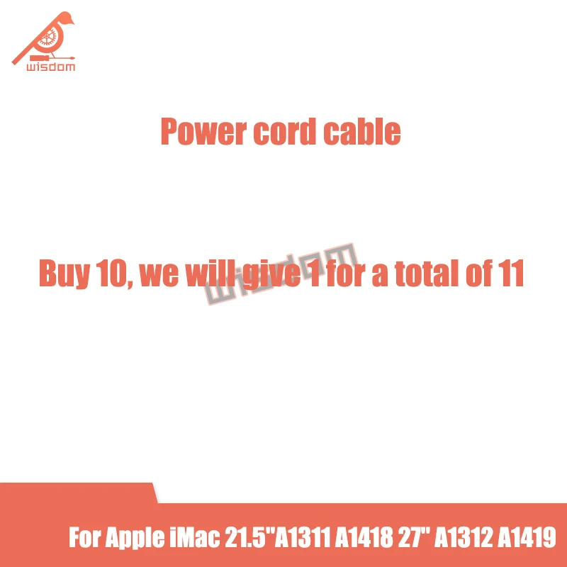 10p New US EU UK Version Power Cord Cable for Apple iMac 21.5"A1311 A1418 27" A1312 A1419 and Display 2012-2017 year
10p New US EU UK Version Power Cord Cable for Apple iMac 21.5"A1311 A1418 27" A1312 A1419 and Display 2012-2017 year