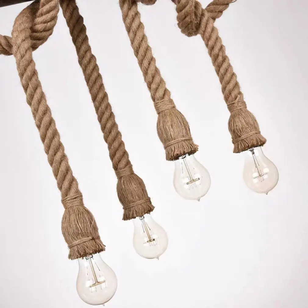 Pendant Ceiling Light Vintage Hemp Rope Chandelier Hanging Lamp E27 Base For Farmhouse Restaurant Bar Home Decoration
Pendant Ceiling Light Vintage Hemp Rope Chandelier Hanging Lamp E27 Base For Farmhouse Restaurant Bar Home Decoration