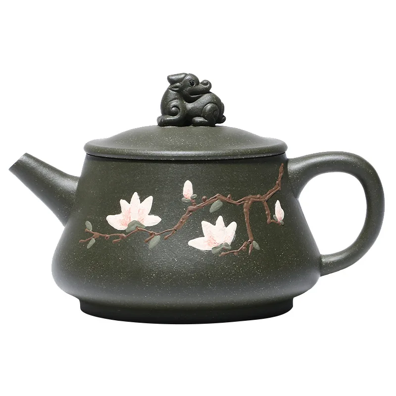 Yixing Zisha teapot famous hand made auspicious teapot green clay Kung Fu teapot
Yixing Zisha teapot famous hand made auspicious teapot green clay Kung Fu teapot