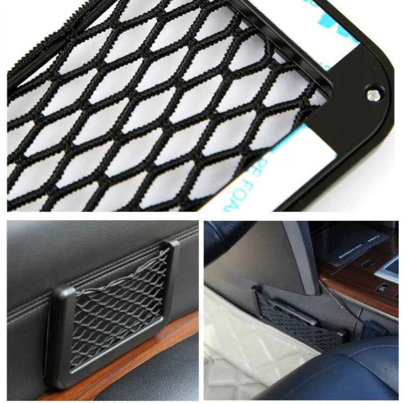 Universal Car Seat Side Back Storage Net Bag Car trunk organizer Car Interior Phone Holder Pocket Organizer Stowing Tidying
Universal Car Seat Side Back Storage Net Bag Car trunk organizer Car Interior Phone Holder Pocket Organizer Stowing Tidying