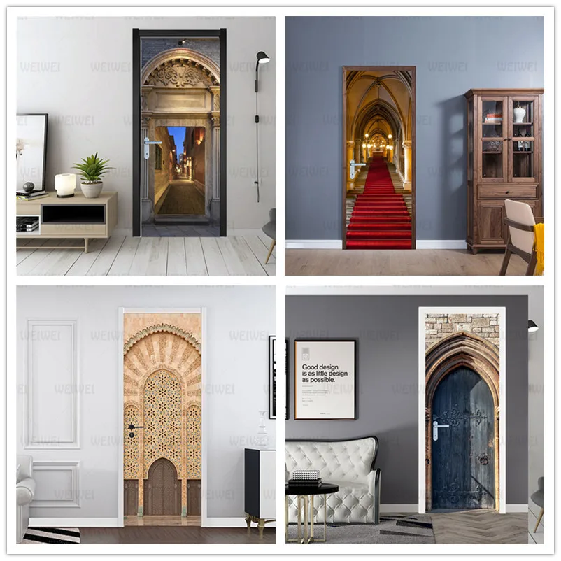 European Majestic Golden Church Door Sticker Wallpaper Home Door Decoration Poster Waterproof Self-Adhesive Archway Mural Decals
European Majestic Golden Church Door Sticker Wallpaper Home Door Decoration Poster Waterproof Self-Adhesive Archway Mural Decals