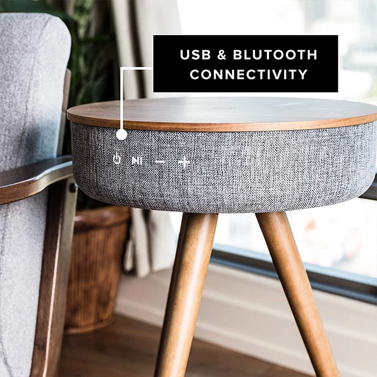 Portable natural wood coffee table bluetooth speaker smart speaker desktop 9000 mAh with wireless charger and USB charging stand
Portable natural wood coffee table bluetooth speaker smart speaker desktop 9000 mAh with wireless charger and USB charging stand