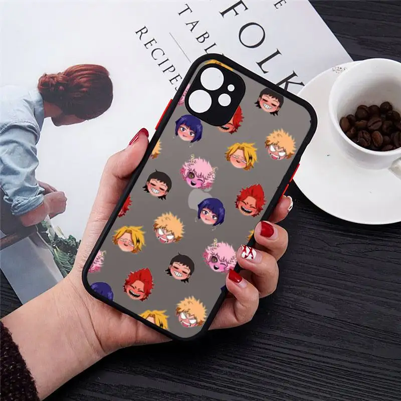 My Hero Academia Phone Case matte transparent For black iPhone 7 8 x xs xr 11 12 pro plus max mini Clear Funda
My Hero Academia Phone Case matte transparent For black iPhone 7 8 x xs xr 11 12 pro plus max mini Clear Funda