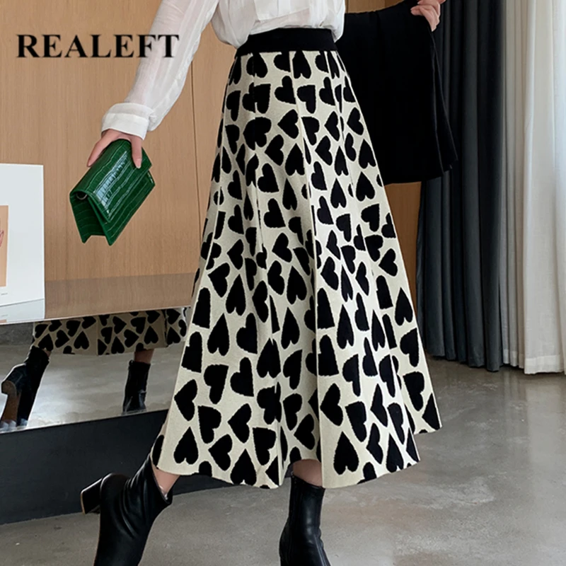 REALEFT 2021 New Autumn Winter Thick Knitted Skirts Fashion Elegant High Waist Elastic Casual Women's Knitting Long Skirt Female
REALEFT 2021 New Autumn Winter Thick Knitted Skirts Fashion Elegant High Waist Elastic Casual Women's Knitting Long Skirt Female