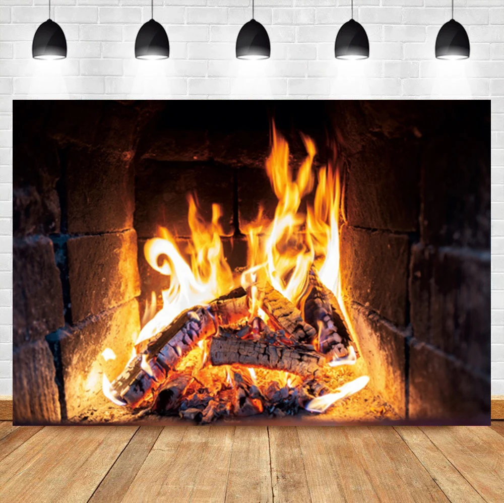 Laeacco Fireplace Brick Wall Wood Burning Flame Birthday Party Room Decor Backdrop Photographic Photo Background For Photo Studi
Laeacco Fireplace Brick Wall Wood Burning Flame Birthday Party Room Decor Backdrop Photographic Photo Background For Photo Studi