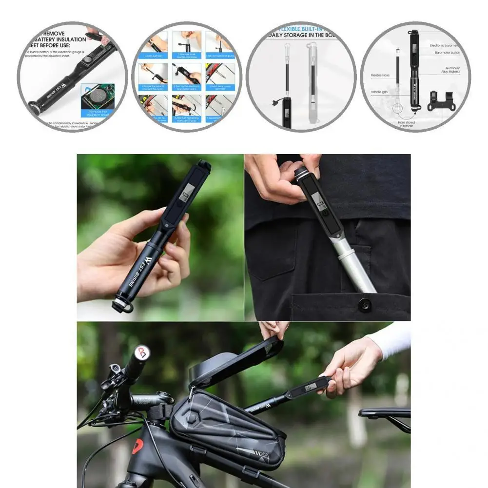 Mini Pump Portable Aluminum Alloy Ultralight Bike Pump With Built-in Inflation Hose Bike Pump for Mountain Bike
Mini Pump Portable Aluminum Alloy Ultralight Bike Pump With Built-in Inflation Hose Bike Pump for Mountain Bike