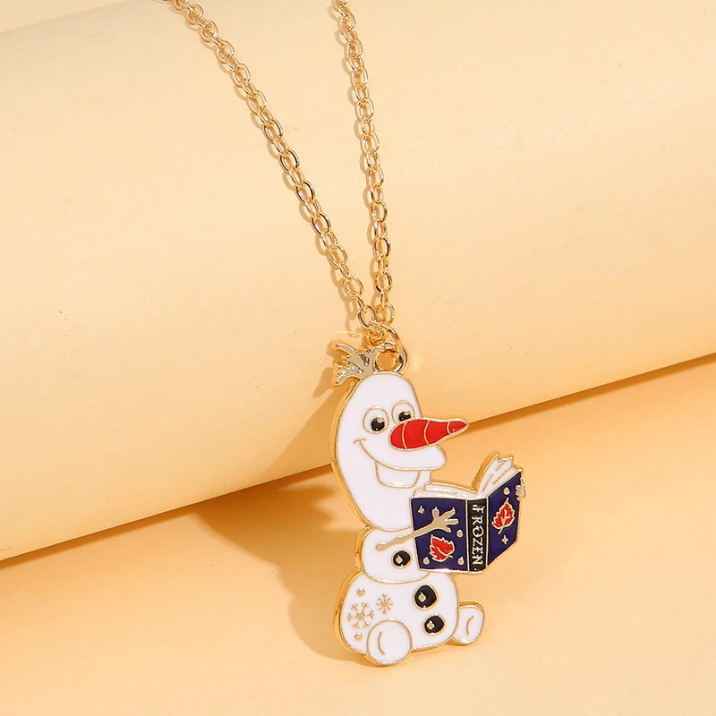 Ожерелье с подвеской в виде мультяшного снеговика для мужчин и женщин 
Ожерелье с подвеской в виде мультяшного снеговика для мужчин и женщин