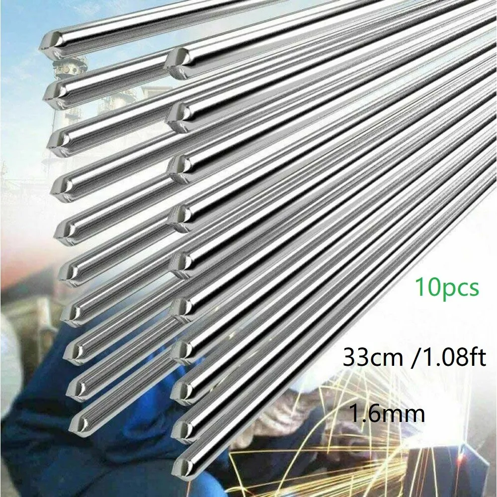 10PCS Aluminum Welding Rod 380-400 Degree Solution Welding Flux-Cored Rods Aluminum Wire Brazing Or Argon Arc Welding Filling
10PCS Aluminum Welding Rod 380-400 Degree Solution Welding Flux-Cored Rods Aluminum Wire Brazing Or Argon Arc Welding Filling