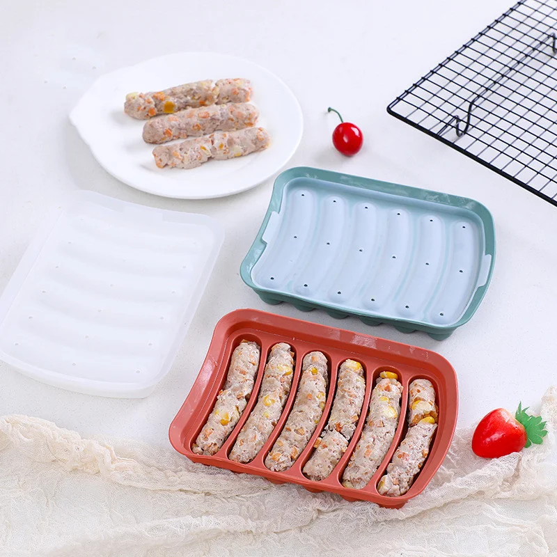 Silicone Sausage Mold Kitchen 6 Hot Dog Mold DIY Baby Food Supplement Tool Kitchen Accessories Dishes Food Container Cuisine.85z
Silicone Sausage Mold Kitchen 6 Hot Dog Mold DIY Baby Food Supplement Tool Kitchen Accessories Dishes Food Container Cuisine.85z