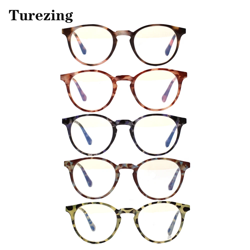 

Turezing Spring Hinge Reading Glasses Blue Light Blocking Men's and Women's Anti Fatigue Computer Prescription Eyeglasses 0~400