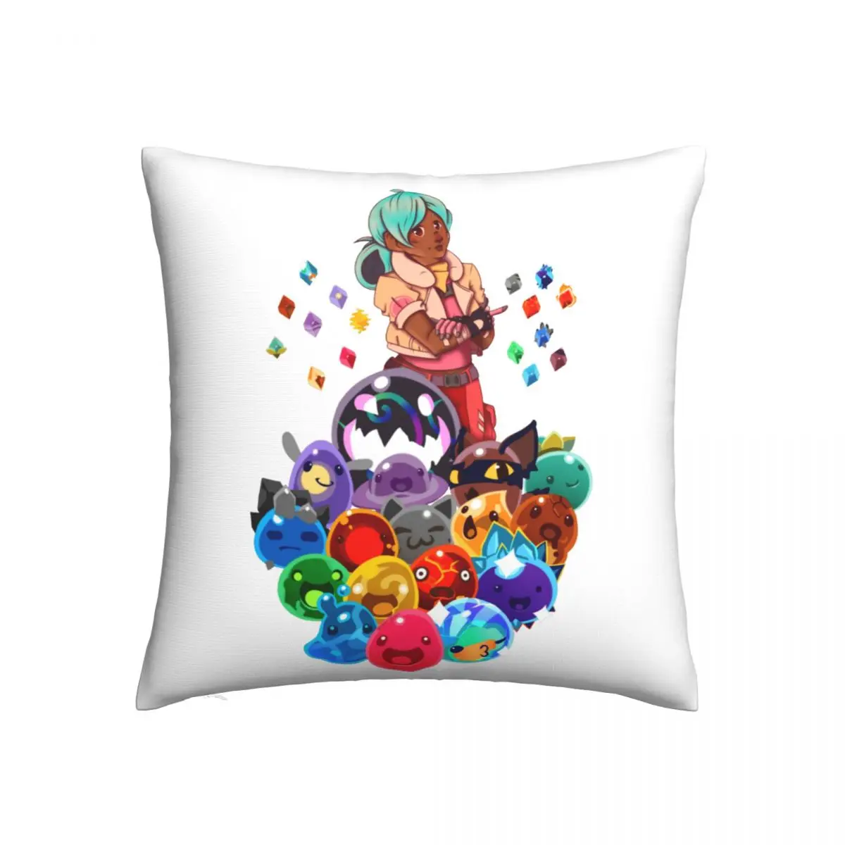 Slime Rancher Pillow Case Pile o Slimes Universal Polyester Pillowcase Hugging Zipper Summer Cover
Slime Rancher Pillow Case Pile o Slimes Universal Polyester Pillowcase Hugging Zipper Summer Cover