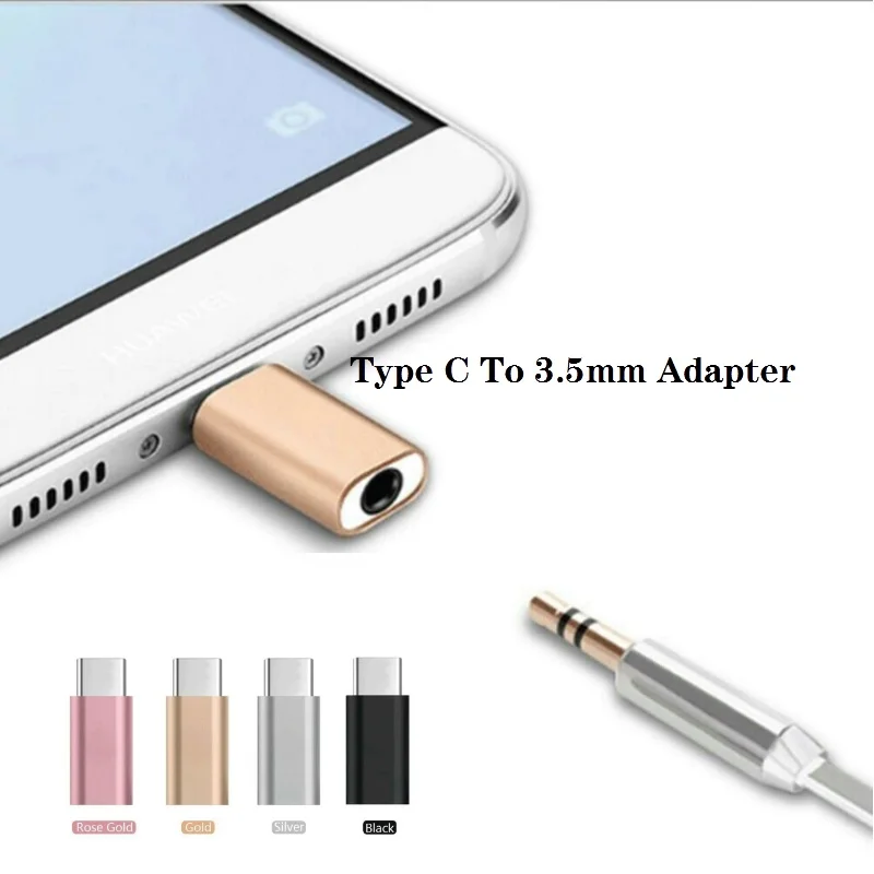 

Type-C to 3.5mm Jack Converter Earphone Audio Adapter Cable Type USB C to 3.5 mm Headphone Aux Cable for Huawei P20 Lite Mate 20