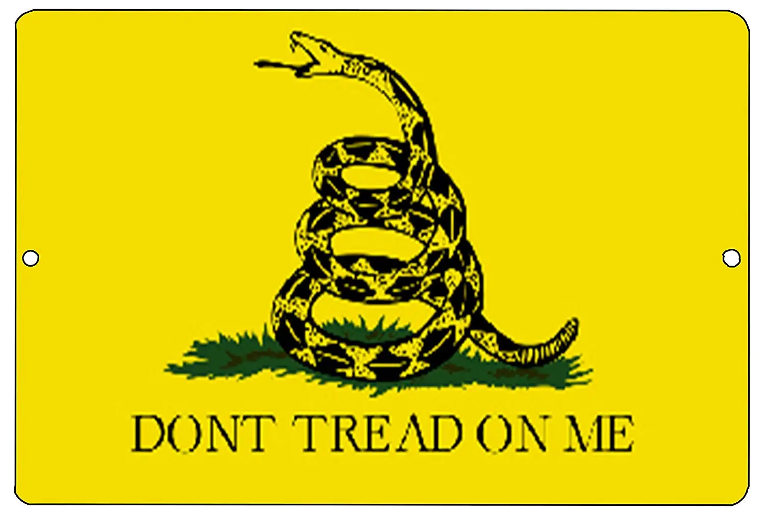 Gadsden флаг не протекать на меня металлический оловянный знак украшения стены