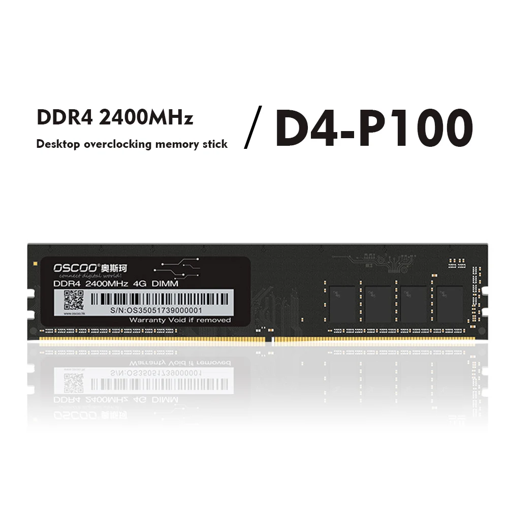 OSCOO DDR4 Memory Bar 4GB/8GB/16GB 2400Mhz Desktop DDR4 Motherboard 288Pin 1.2V LONG DIMM Desktop Memory
OSCOO DDR4 Memory Bar 4GB/8GB/16GB 2400Mhz Desktop DDR4 Motherboard 288Pin 1.2V LONG DIMM Desktop Memory