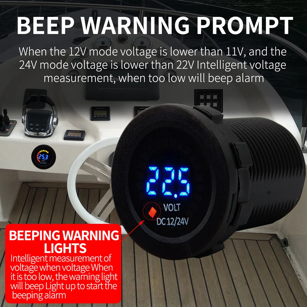 New vehicle instrument 12 v color converted voltmeter yacht motorcycle use voltmeter
New vehicle instrument 12 v color converted voltmeter yacht motorcycle use voltmeter