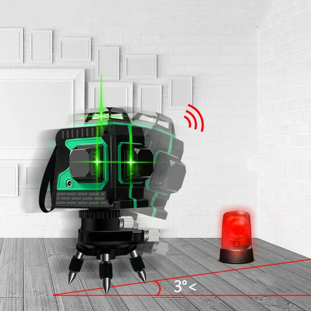 8 Lines 3D Green Laser Level 360 Horizontal And Vertical Auto Self-Leveling With Receiver Tripod Alignment Leveler Tool Hot New
8 Lines 3D Green Laser Level 360 Horizontal And Vertical Auto Self-Leveling With Receiver Tripod Alignment Leveler Tool Hot New