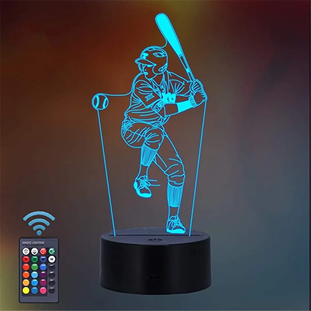 Baseball Illusion 3D LED Night Light Table Lamp Decor Gift For Kid Or Friend
Baseball Illusion 3D LED Night Light Table Lamp Decor Gift For Kid Or Friend