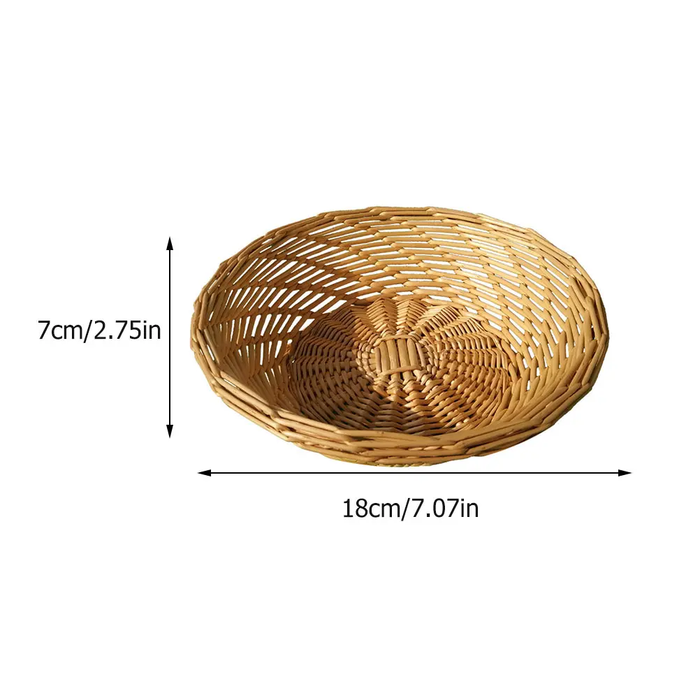 Hand-Woven Storage Basket Rattan Storage Tray Wicker Baskets Bread Fruit Food Breakfast Display Box Handicrafts Home Decoration
Hand-Woven Storage Basket Rattan Storage Tray Wicker Baskets Bread Fruit Food Breakfast Display Box Handicrafts Home Decoration
