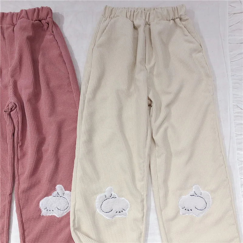Corduroy Trousers Women Autumn Winter Original Small Fresh Thin Elastic Waist Casual Trousers Girl All-match Straight Leg Pants 
Corduroy Trousers Women Autumn Winter Original Small Fresh Thin Elastic Waist Casual Trousers Girl All-match Straight Leg Pants