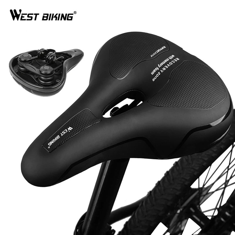 WEST BIKING MTB Bike Saddle Comfortable Mountain Bicycle Saddle Non-slip Shock Absorption Cycling Hollow Seat Bike Accessories
WEST BIKING MTB Bike Saddle Comfortable Mountain Bicycle Saddle Non-slip Shock Absorption Cycling Hollow Seat Bike Accessories