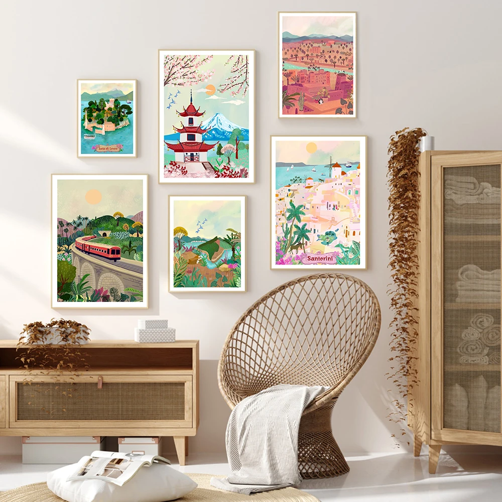 Nordic Moroccan Landscape Canvas Posters Santorini Tokyo Watercolor Wall Art Print Painting Victorian Bedroom Decor Pictures
Nordic Moroccan Landscape Canvas Posters Santorini Tokyo Watercolor Wall Art Print Painting Victorian Bedroom Decor Pictures