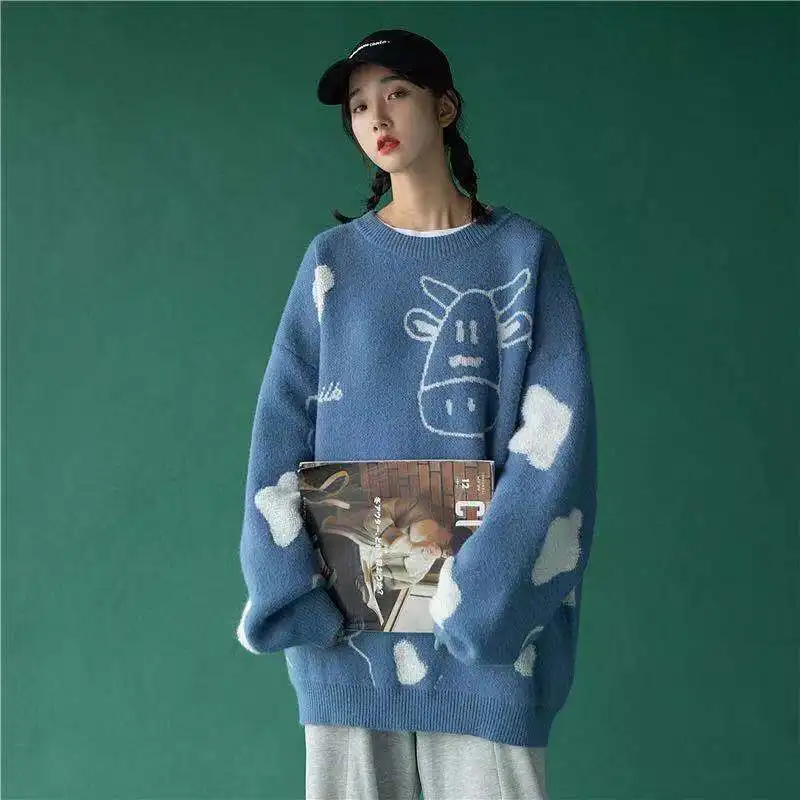 New Sweater pullover autumn and winter new sweet pullover sweater female Korean version loose wild sweater coat trend 2021
New Sweater pullover autumn and winter new sweet pullover sweater female Korean version loose wild sweater coat trend 2021