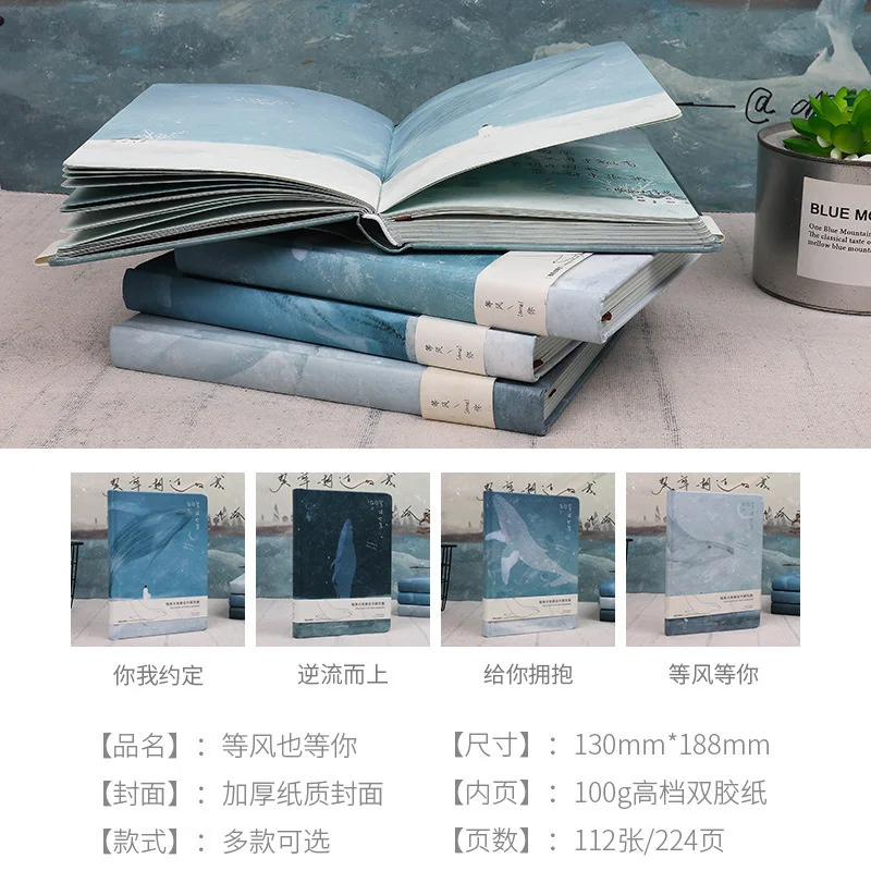 Jianyu New Style Waiting For The Wind And Hardcover A5 Small Fresh Color Page Notebook
Jianyu New Style Waiting For The Wind And Hardcover A5 Small Fresh Color Page Notebook
