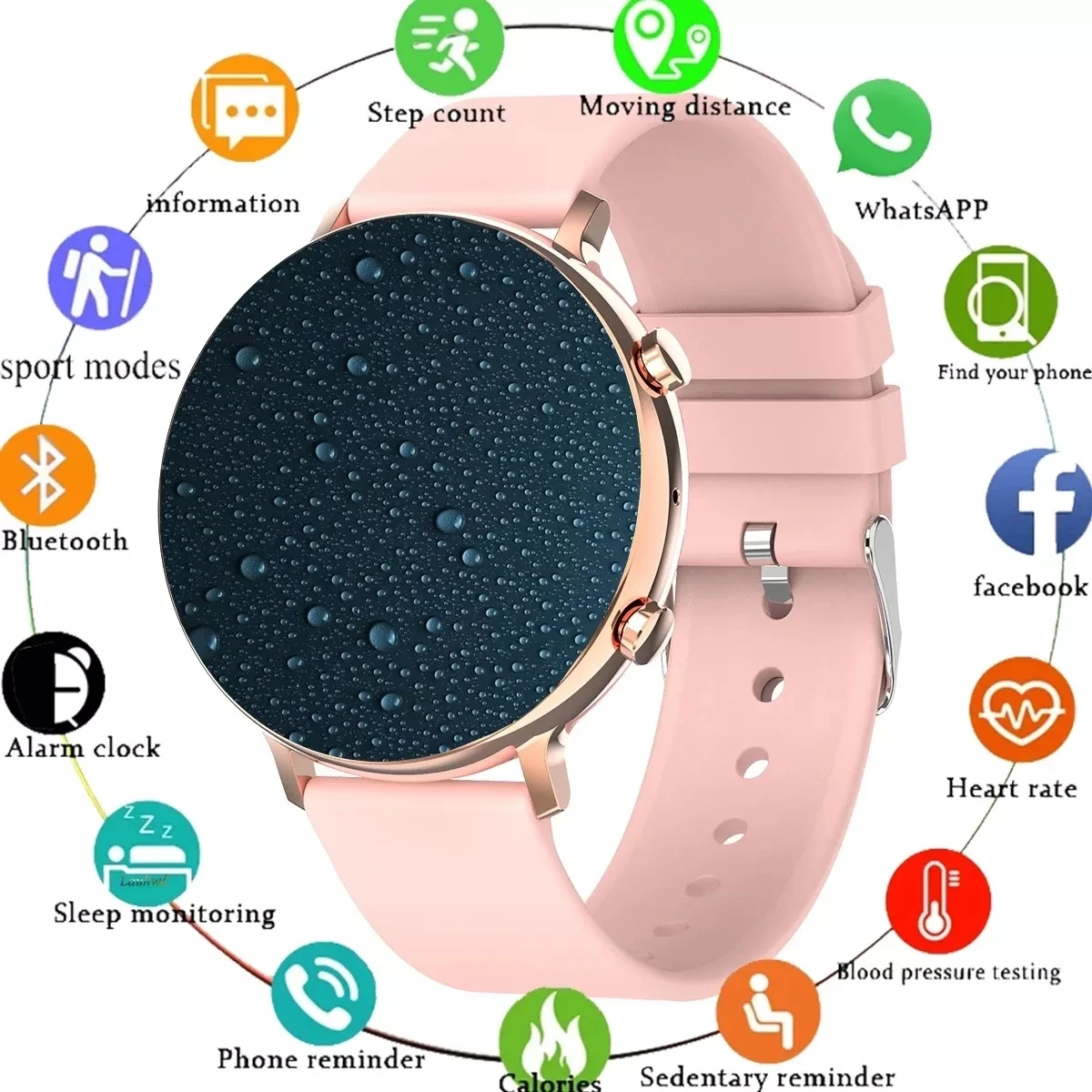 2021Stylish Women's Smart Watch Bluetooth Call Watches Men Women Waterproof Smartwatch MP3 Player For Android OPPO Apple Huawei
2021Stylish Women's Smart Watch Bluetooth Call Watches Men Women Waterproof Smartwatch MP3 Player For Android OPPO Apple Huawei