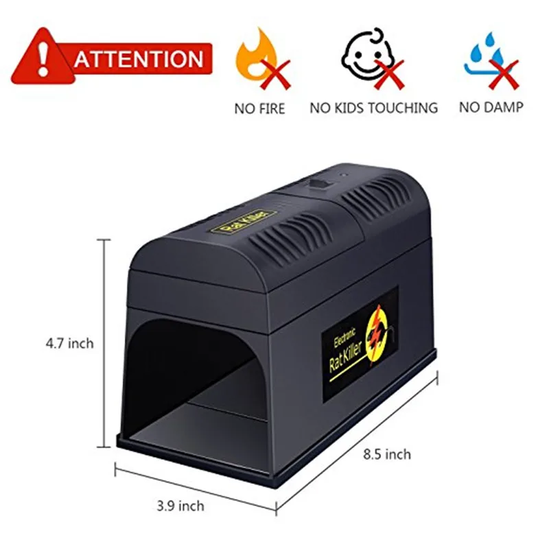 US/UK/EU Plug Electric High Voltage Mouse Rat Trap Mouse Killer Electronic Rodent Mouse Zapper Home Use Pest Control
US/UK/EU Plug Electric High Voltage Mouse Rat Trap Mouse Killer Electronic Rodent Mouse Zapper Home Use Pest Control