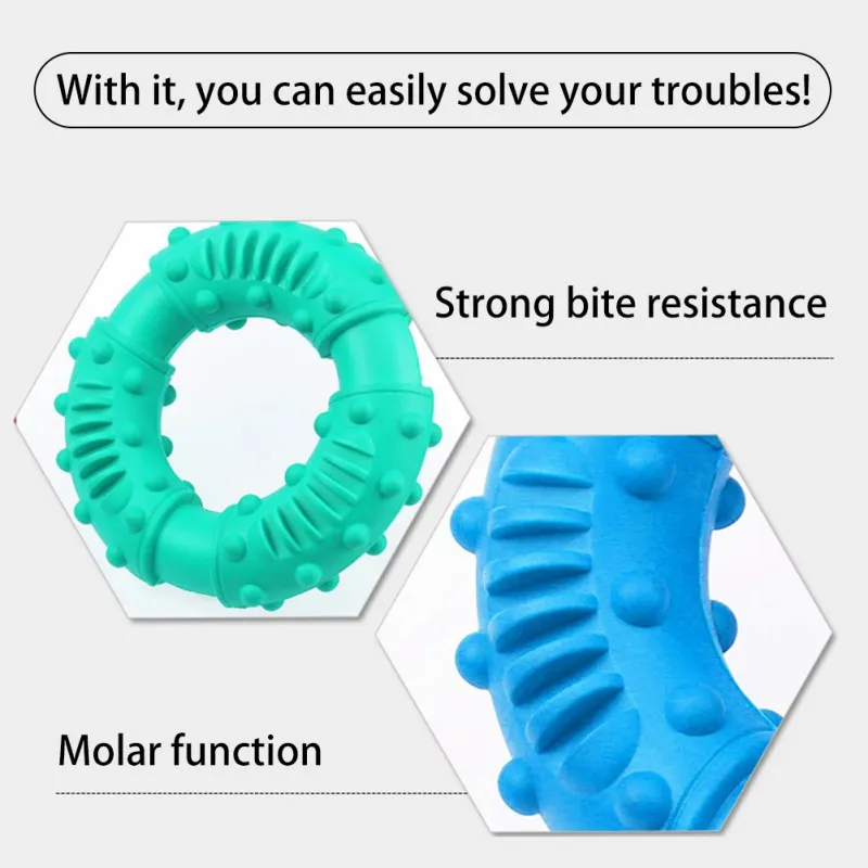 Pet Exercise Supplies Dog Ring Molars Teeth Cleaning Toys Interactive Toys Dog Chewing Rubber Ring Safety Molars
Pet Exercise Supplies Dog Ring Molars Teeth Cleaning Toys Interactive Toys Dog Chewing Rubber Ring Safety Molars