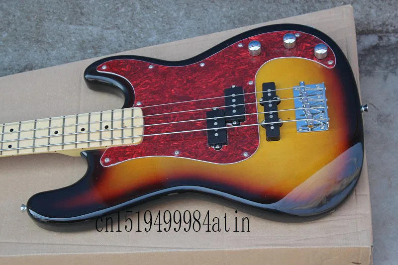 Бесплатная доставка новая гитара F Precision Bass Guitar 4 струны бас из натурального
